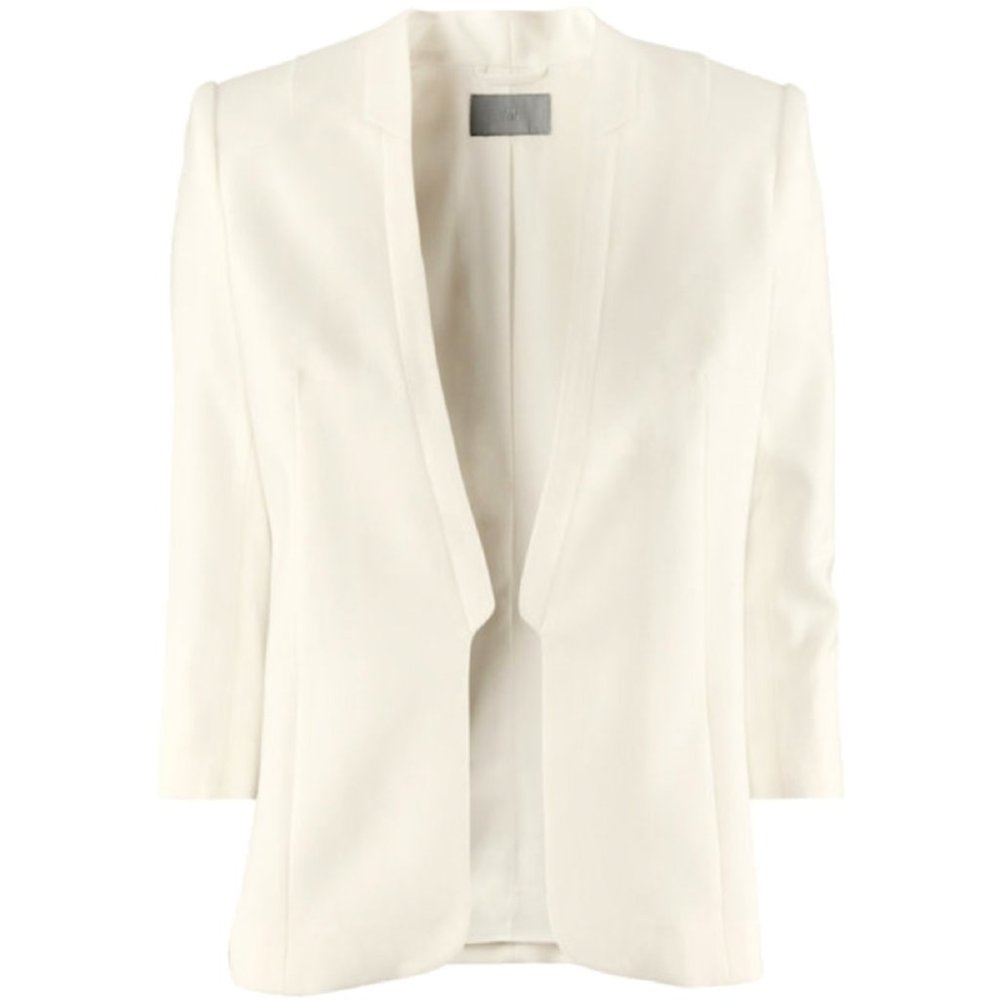 H&M buttonless blazer, off-white